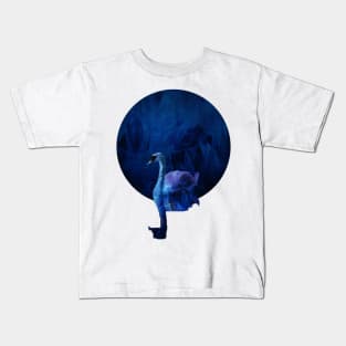 The beautiful blue goose Kids T-Shirt